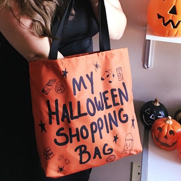 Odd Like Us My Halloween Shopping Bag Tote Purse - Picture 5 of 5